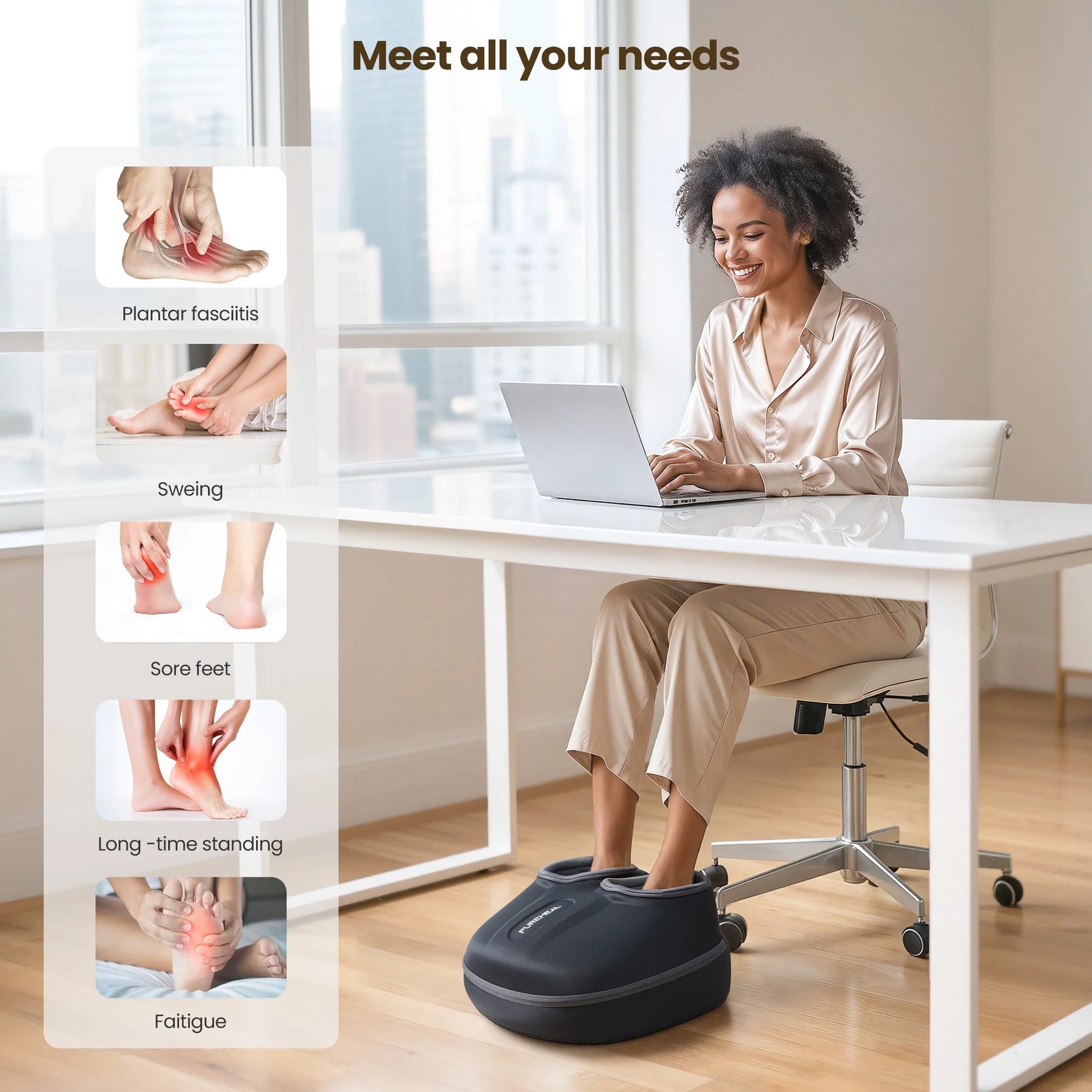 Foot Massager with Heat,Shiatsu Foot Massager Machine for Plantar Fasciitis, FSA HSA Eligible, Valentines Day Gifts for Women, Birthday Massage Gifts for Women Mom Men Dad